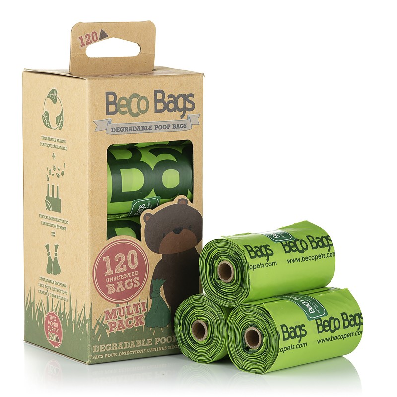 Sacs à crottes biodégradables  - Beco Bags - 8 x 15 pièces
