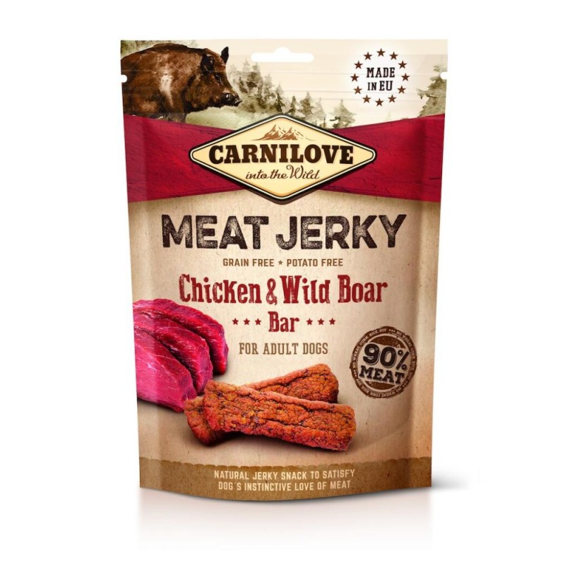 Friandises Meat Jerky - Poulet et Gibier  - Carnilove - 100 g