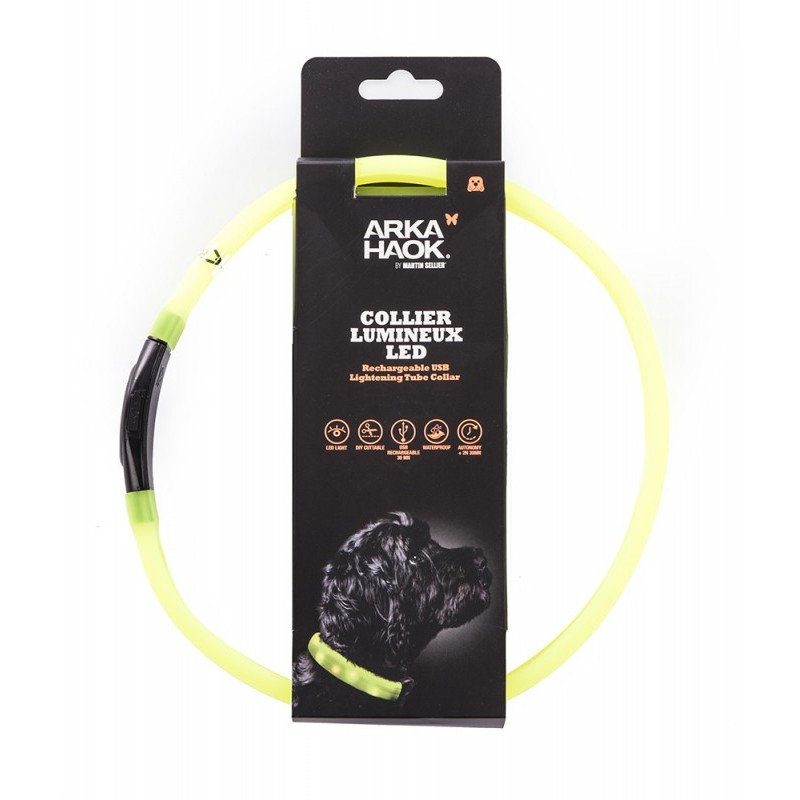 Collier lumineux LED en Silicone extra large - Arkahaok