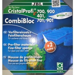 Cartouche de mousse pré-filtrante et filtrante fine  - 4 pièces - CristalProfi JBL