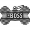 Médaille collection Bronx - Os avec inscription "The Boss"