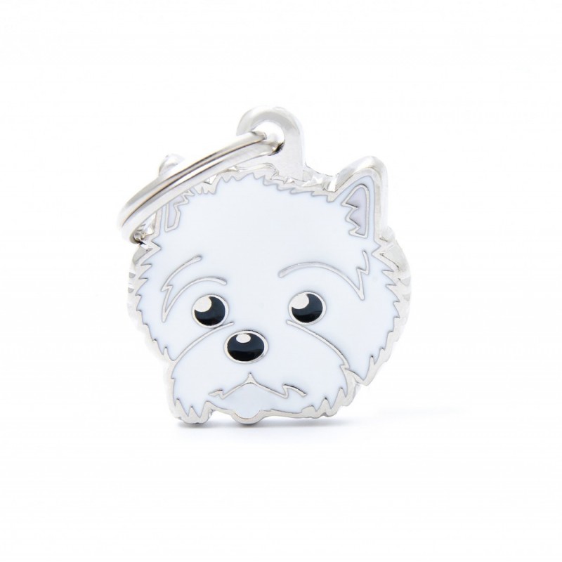 Médaille collection Family Friends : Chien Highland White Terrier