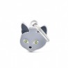 Médaille collection Family Friends : Chat Gris