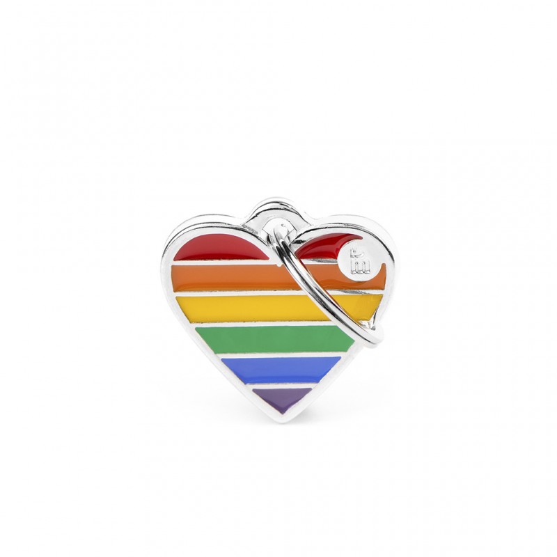 Médaille collection Rainbow : Cœur arc en ciel