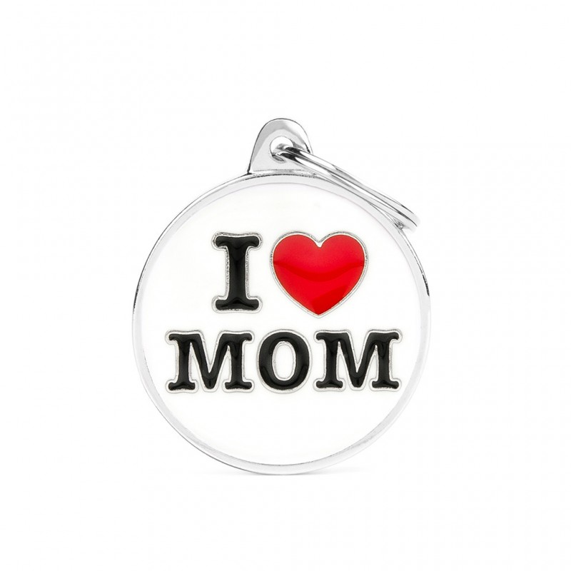 Médaille collection Charms : I LOVE MOM