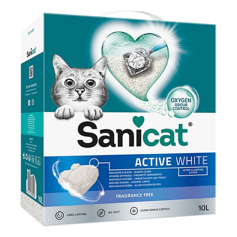 Litière Sanicat Active White - 10L