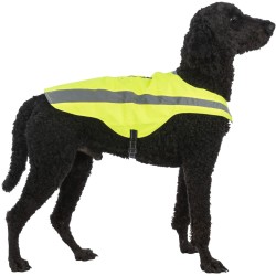 Gilet de sécurité jaune réfléchissant pour chien - Taille S