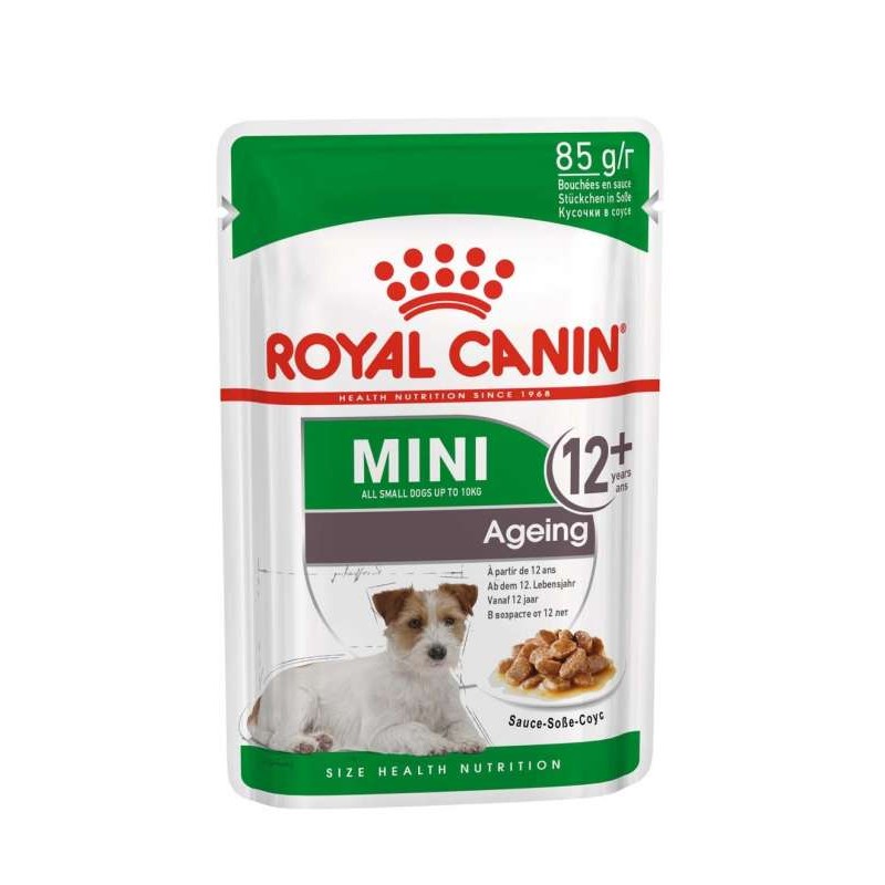 Chien Mini Ageing +12 - Adulte - Sauce - Royal Canin 85 g