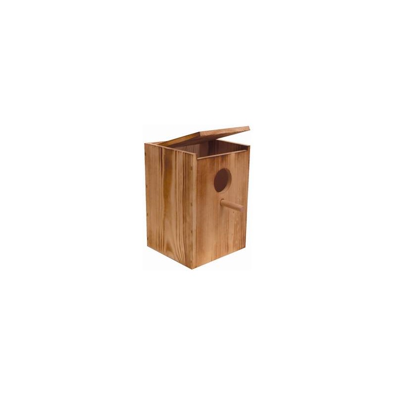 Nichoir Vertical en bois pour inséparable