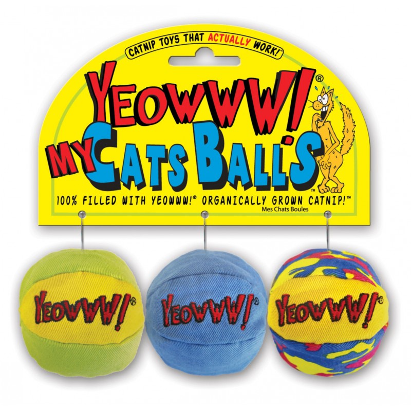 Jouet pour chat : Balles "My Cats" avec CATNIP