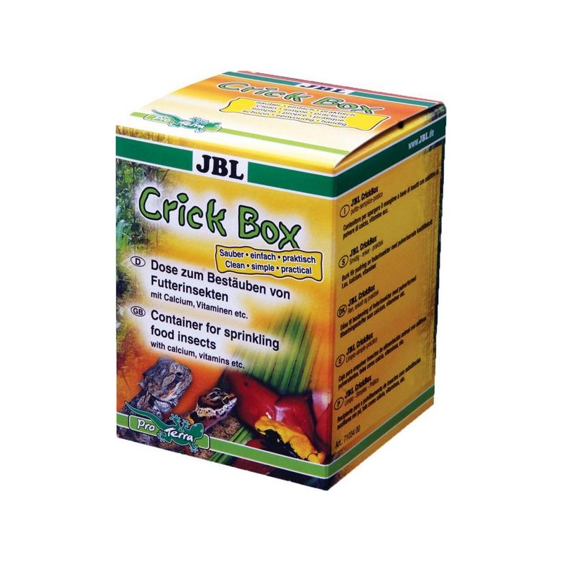 Boite à saupoudrer les insectes alimentaire  "Crick Box"