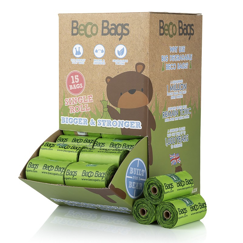 Sacs à crottes biodégradables - Beco Bags - 1 x 15 pièces